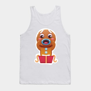 Christmas Sticker, Ginger Man Sticker Tank Top